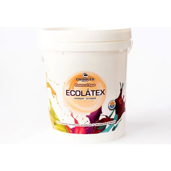 Ecolatex Vibrante Rojo Oxido 1 Lt. Acabado Mate