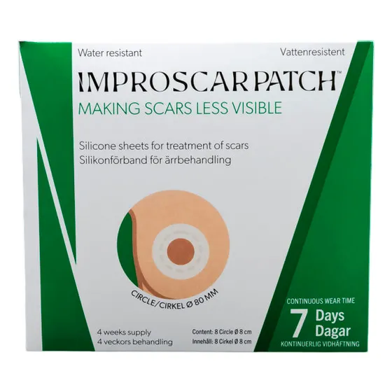 Parches Silicona Cicatrices Mama Areolas X8 U (pack 1 Mes)