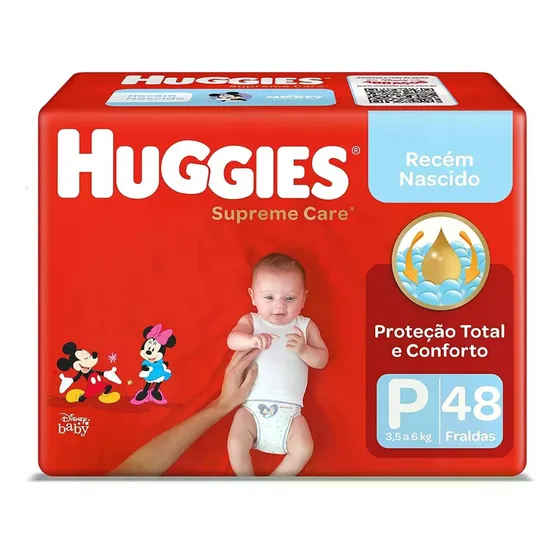 Fralda Huggies Supreme Care P Com 48 Fraldas