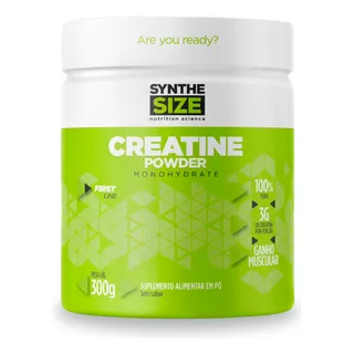 Creatina Monohidratada 100% Pura Pote 300g - Synthesize - Sem Sabor Creatina Monohidratada 100% Pura Pote 300g - Synthesize - Sem Sabor