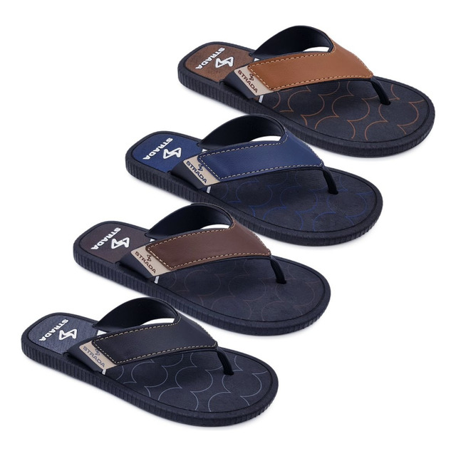 4 Pares Chinelo Sandália Masculino Casual Básico Strada K110 4 Pares Chinelo Sandália Masculino Casual Básico Strada K110