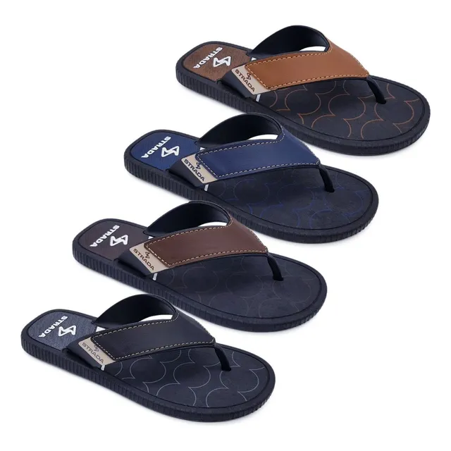 4 Pares Chinelo Sandália Masculino Casual Básico Strada K110