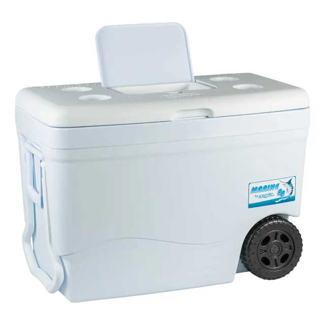 Decocar Cava Marine Blanca Con Ruedas 55 Litros (58 Qts)