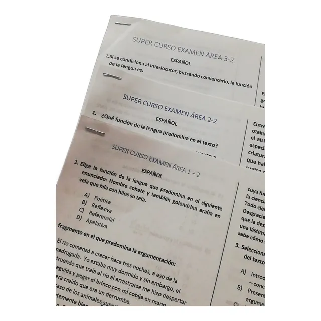 Examenes Simulacro Unam Por Area 1, 2 Y 3
