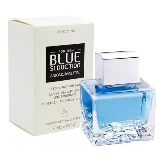 Perfume Blue Seduction para hombre, 100 ml, probador, promoción masculina.