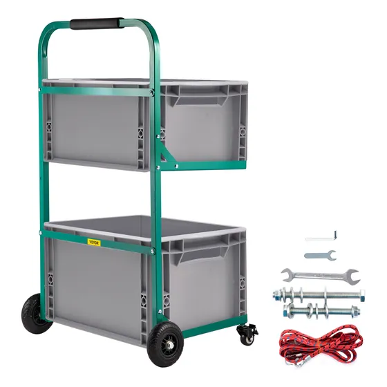 Vevor Carro De Reciclaje De Reciclaje Acero 22x15 Pulgadas