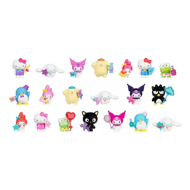 Sanrio Hello Kitty Pack C/20 Figuras Cinnamorrol Kuromi Melo