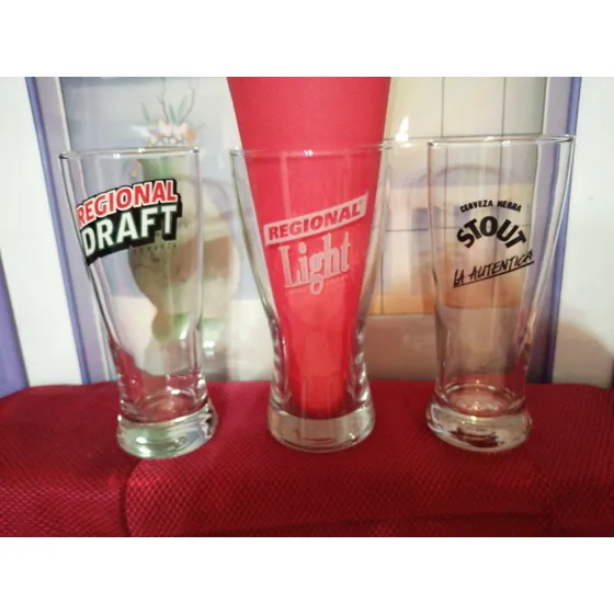 Vasos Cerveseros Regional Combo De 3 