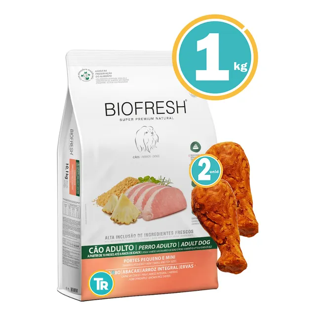 Alimento Biofresh Adulto Raza Pequeña Cerdo Y Ananá + Regalo