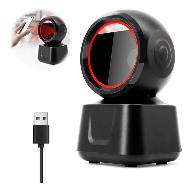 Lector Código Barras Omnidireccional Scaner 1d/2d/qr Con Usb