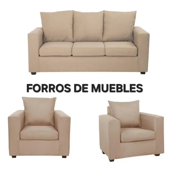 Forro Para Muebles Kit 3 Piezas 311 Tela Ajustable