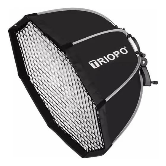 Softbox Octogonal Triopo 90 Cm Flash Speedlight Handgrip