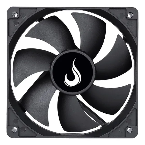 Rise RM-BK-01-FB Fan Individual Black Sem Led 120mm