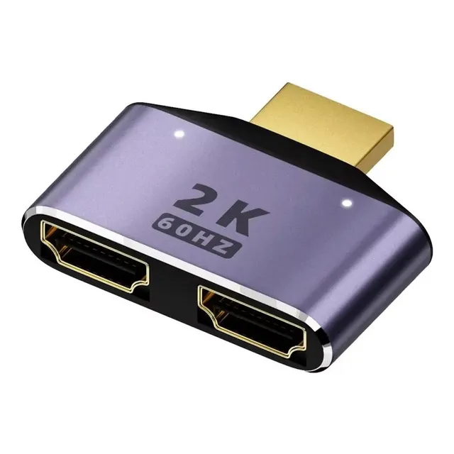 Adaptado Dual Hdmi 1x2 Extender O Duplicar, Un Hdmi A La Vez