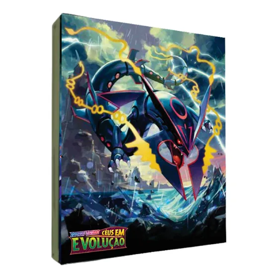 Fichário Céus Em Evolução Mega Rayquaza Shiny P/ 900 Cartas