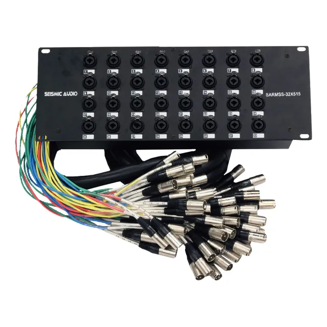 Cable Divisor De Señal De 32 Canales Xlr Trs Combo Rack
