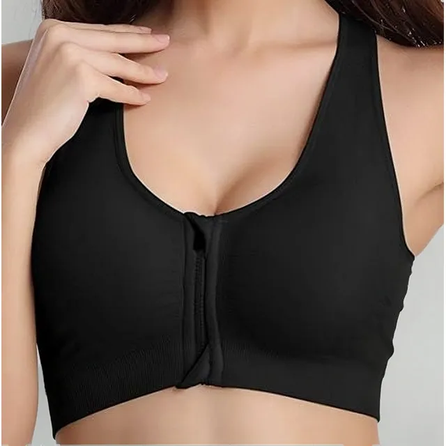 3x Sostén Deportivo Push Up Sin Costuras Con Cierre Mujer
