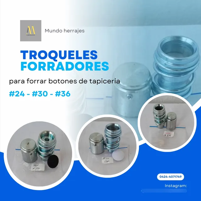 Troquel Forrador De Botón Tapicería