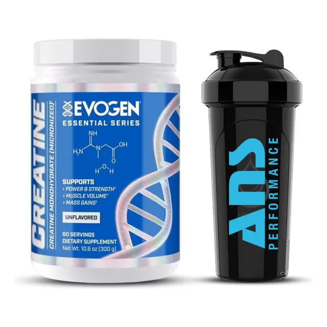 Creatina Evogen 300gr 60 Serv + Shaker