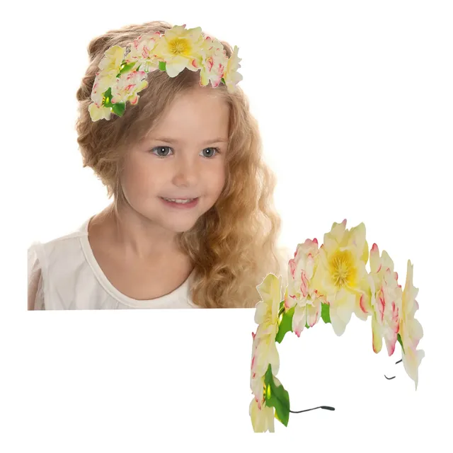 Diadema Bohemia Flores Corona Niña Fotos Boda Mujer Disfraz