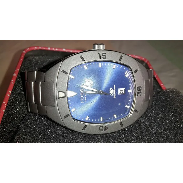 Reloj Fossil Blue De Titanium Como Nuevo