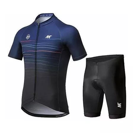 Mysenlan Men's Cycling Jersey & Shorts Set 3d Padded Short P