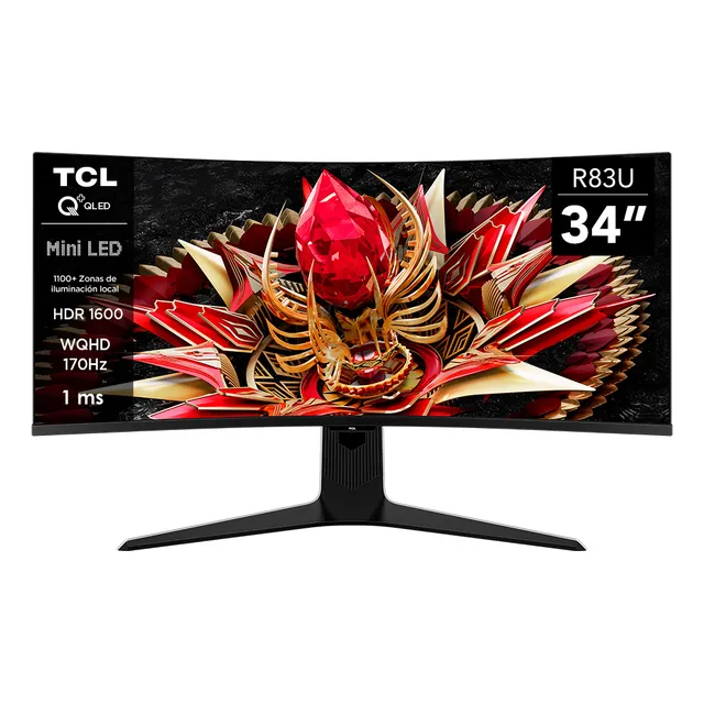 Monitor Gamer Tcl 34 R83q 170hz 4k Qd-miniled 1ms