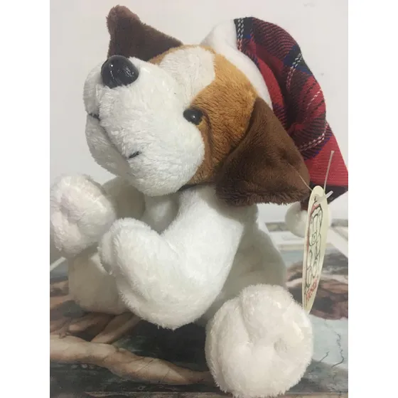 Peluche Perro Fiesta Importado De 18cm Sentado