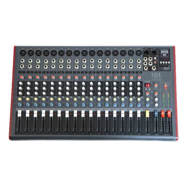 Mezcladora De 16 Canales Con Efectos, Usb Y Bluetooth Msi