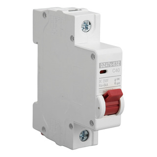 Disjuntor 1p Dc 250v Mcb 40a Proteção De Montagem Em Trilho Disjuntor 1p Dc 250v Mcb 40a Proteção De Montagem Em Trilho