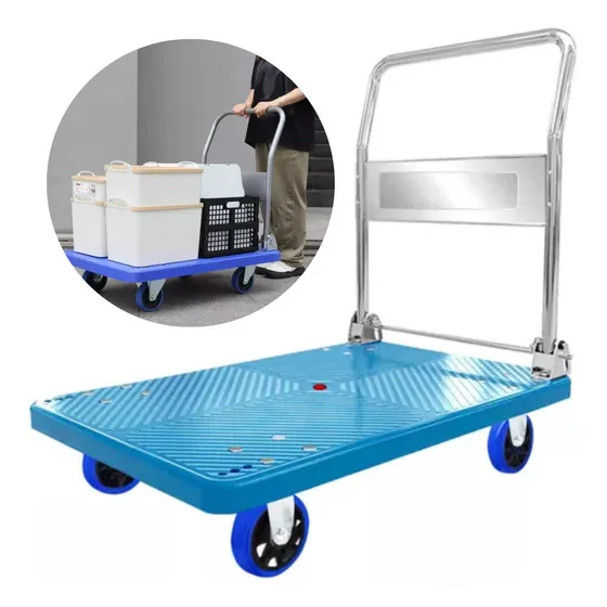 Carro Carga Yegua Plegable Llegua Carro Multiuso Plataforma A2406-029 Grande 300 Kg 4 Ruedas Gaccoa