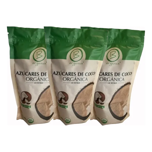 Pack 3x Be Organics Azucar De Coco - 500gr