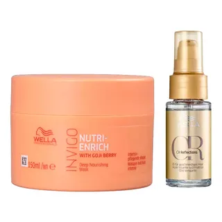 Kit Mascara E Ăleo Nutri Enrich - Wella Kit Mascara E Ăleo Nutri Enrich - Wella