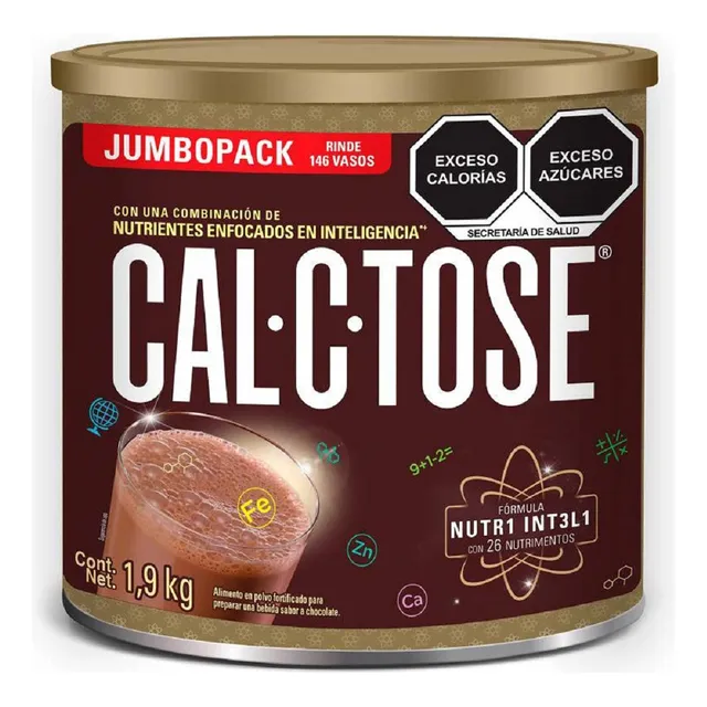 Chocolate En Polvo Cal-c-tose Nutrientes Minerales 1900 G