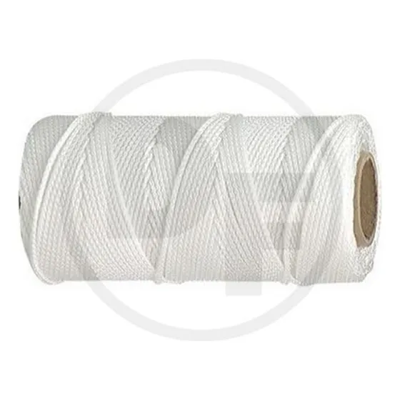 Rollo De Cordel De Nylon Trenzado #18. Color Blanco