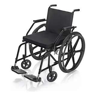 Cadeira De Rodas Dobråvel Aço 44cm Com Rodas Maciças Cadeira De Rodas Dobråvel Aço 44cm Com Rodas Maciças