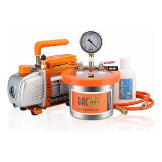 Bacoeng Kit De Cámara De Vacío De 2 Cuartos Con Bomba De Vac Bacoeng Kit De Cámara De Vacío De 2 Cuartos Con Bomba De Vac