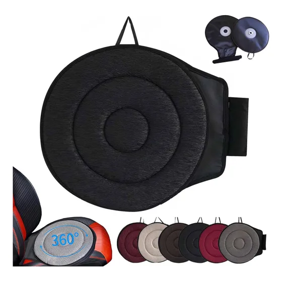 Cojin Asiento Giratorio 360 Para Automovil Portatil Grado