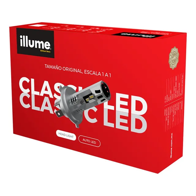 Focos Led Luces Illume Classic H4 H13 9007/9004 Faros