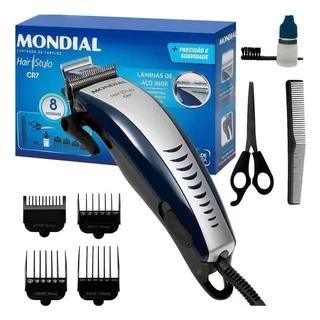 MĂĄquina De Cortar Cabelo Mondial Cr-07 4 Pentes Original MĂĄquina De Cortar Cabelo Mondial Cr-07 4 Pentes Original