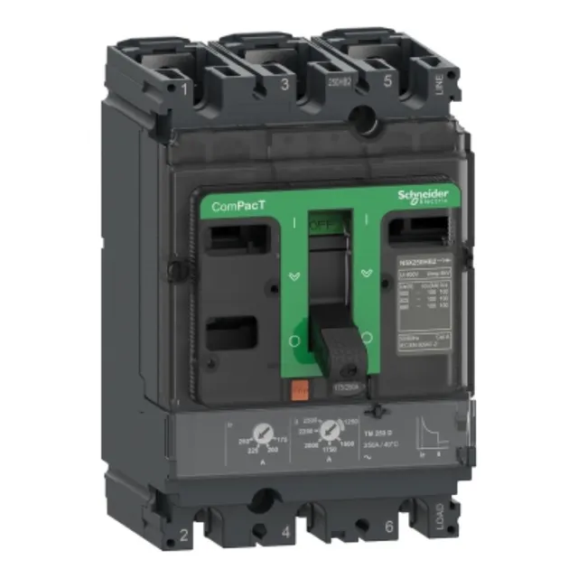 Breaker 3x200 Regulabl 140-200 Scheneider Nsx250f C25f3tm200