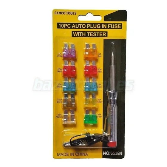Kit De 10 Piezas De Fusible Con Destornillador Y Pinza