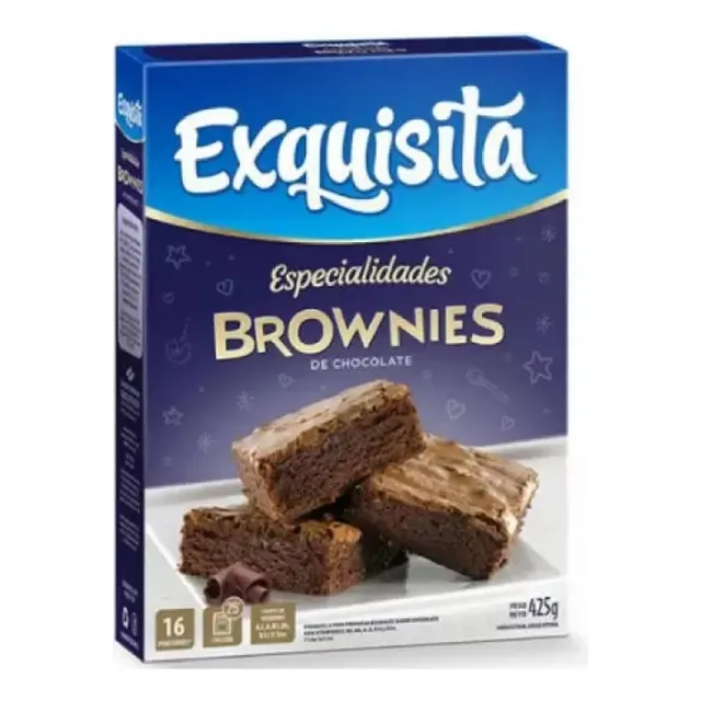Bizcochuelo Exquisita Brownies 425gr X6u.