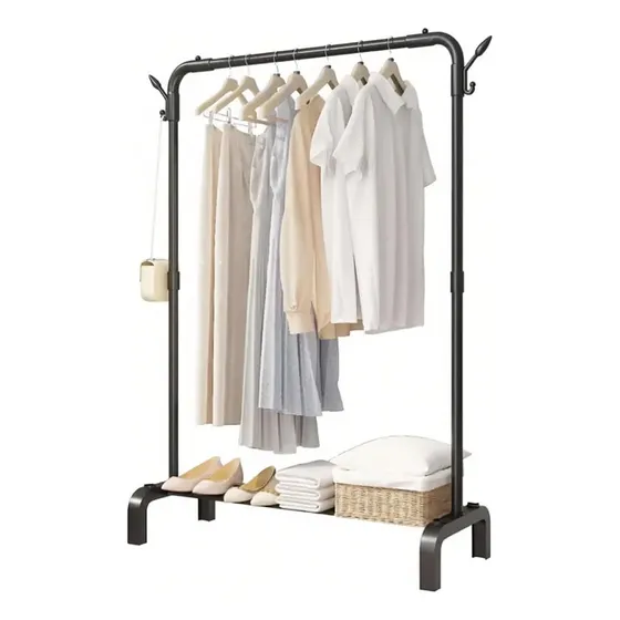 Rack Armable Ropa Organizador Closet Hogar Ganchos Guardaro