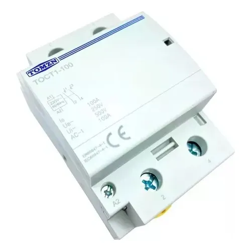 Contactor 2polos 100a Bobina 220vac Riel Din Tamaño Compacto
