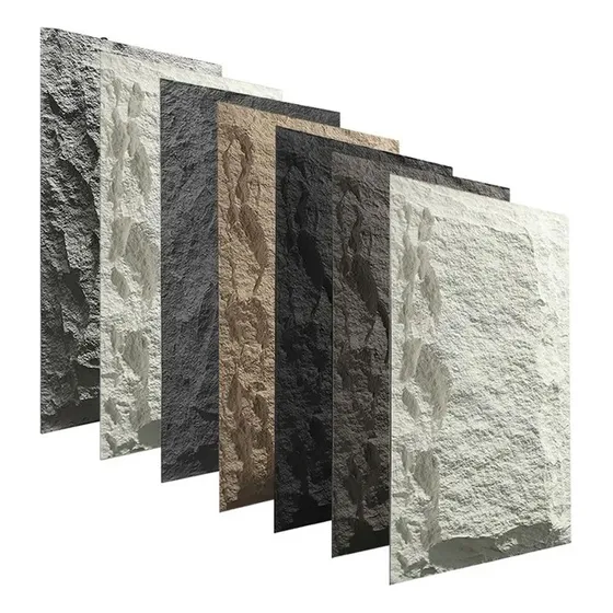 Lamina Pu Revestimiento Tipo Piedra Decorativa Pared 60x120