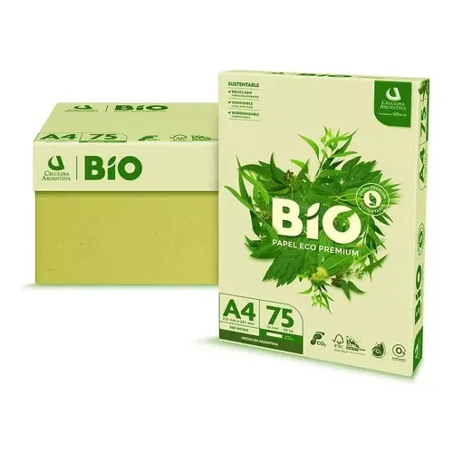 Kit 10 Resmas Bio Papel Color Natural Ecologico A4 75grs