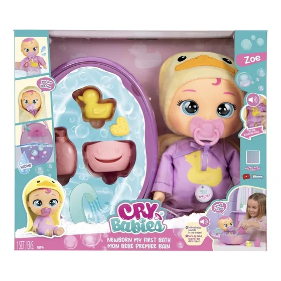 Cry Babies Zoe Mi Primer Baño Accesorios Y Bañera