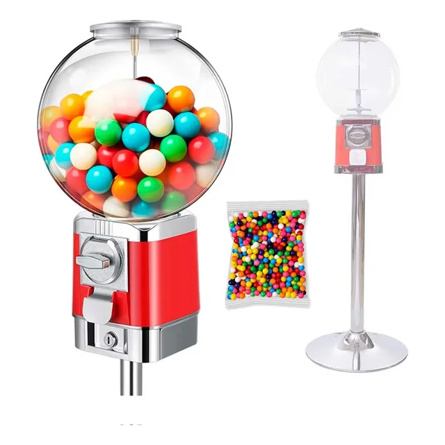 Maquina Dispensadora Chicles Expendedor + Bolsa Chicle Bolón