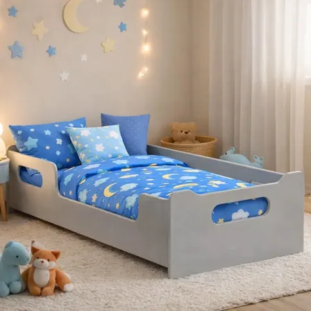 Cama Infantil Encanto Mdf Com Colchão Incluso Compacta Top